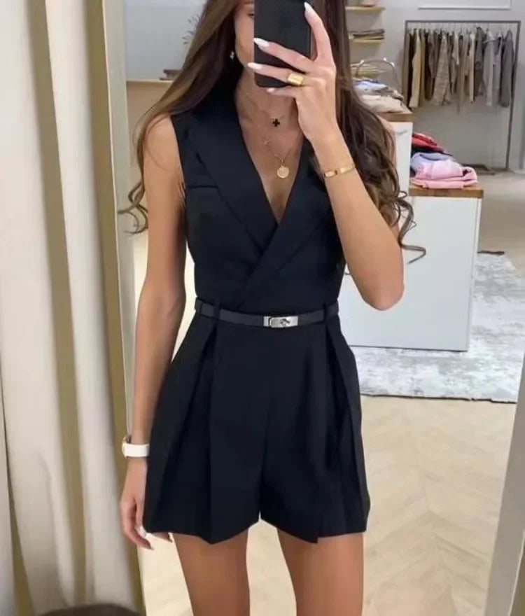 Women's overall with back and waistband