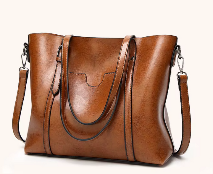 Sac de plage vegan luxueux – Grand tote bag en cuir vegan