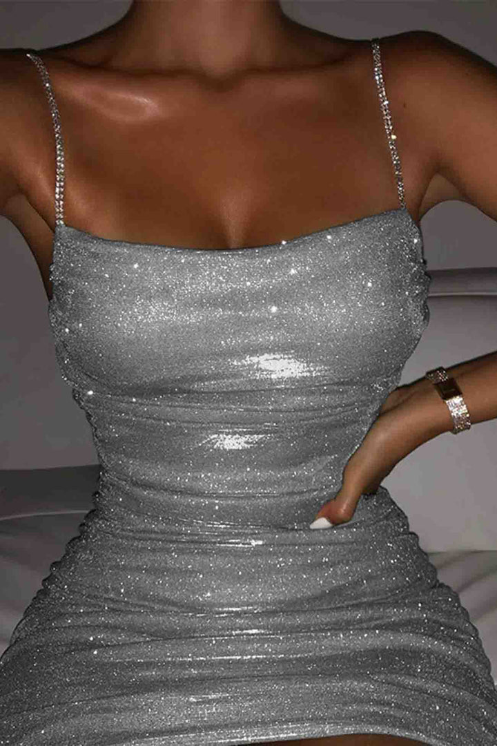 Pleated mini dress for women – elegant, stylish party dress
