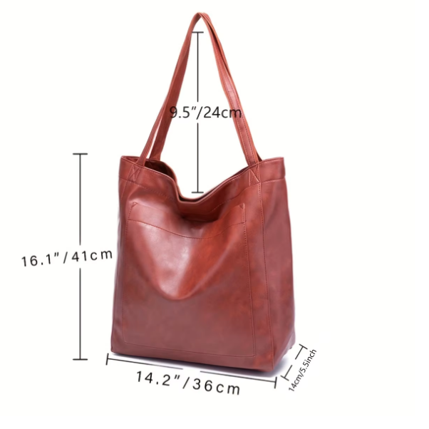 Sac à main en cuir vegan luxueux – Sac spacieux et élégant